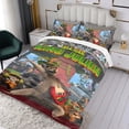 thumbnail image 3 of Viva el Rey Julien Conjunto de sábanas temático, trío de piezas, cómodo y amigable con la piel, diseño único, regalo de decoración para el hogar para familiares, amigos y fans,140cm *210cm, 3 of 6