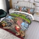 thumbnail image 3 of Viva el Rey Julien Conjunto de sábanas temático, trío de piezas, cómodo y amigable con la piel, diseño único, regalo de decoración para el hogar para familiares, amigos y fans,173cm *218cm, 3 of 6