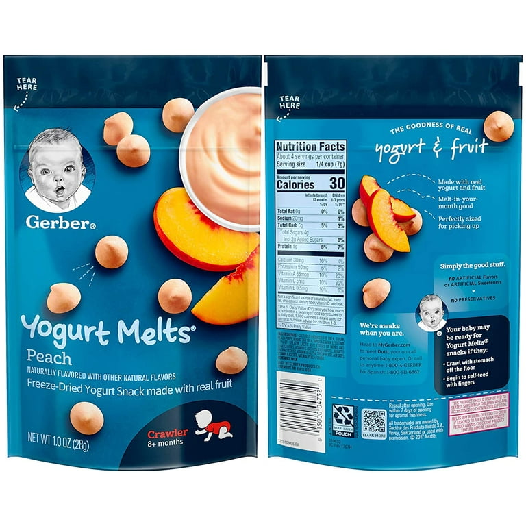 Gerber strawberry yogurt melts 2025