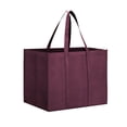 thumbnail image 2 of Reusable Reinforced Handle Grocery Bags, 9.29 Us Gallons Heavy Duty Large Shopping Totes, Stands Upright, Foldable & Washable, For Groceries, Large Capacity Tote for Supermarket & Store, 2 of 6