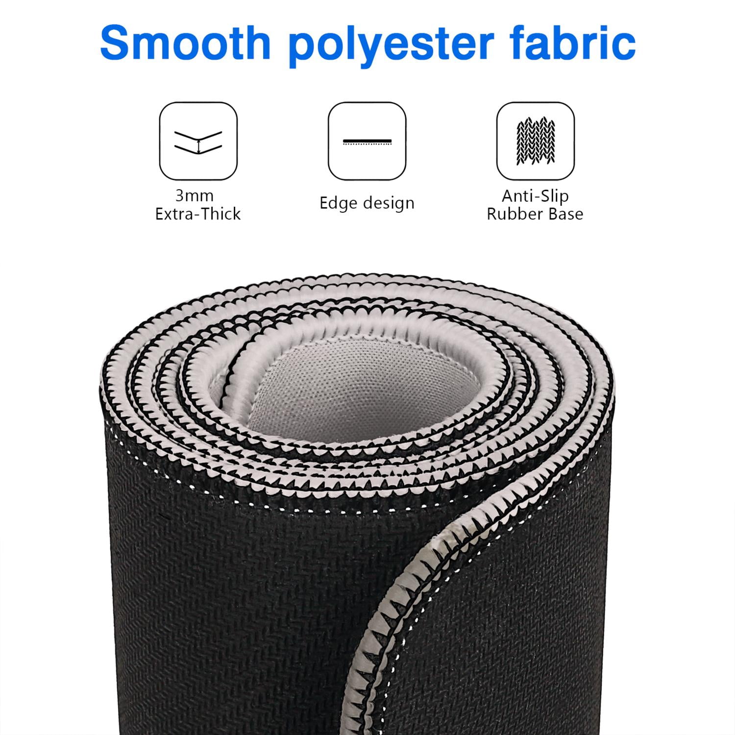 Elevate Your Work or Play - Large Forest Pattern Mouse Pad, Extended, Thin, Non-Slip Rubber Base, Stitched Edges - Perfect for Gamers & Professionals (31.5 x 11.8inches)
