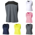 thumbnail image 2 of Women Workout Tank-Tops Mesh Quick Dry Stretch Loose Running Exercise, 2 of 8