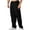 Black Pants for Men, variant on HAOTAGS Mens Loungewear Pants, Adjustable Drawstring Relaxed Fit Breathable Elastic Waist Pants Black S