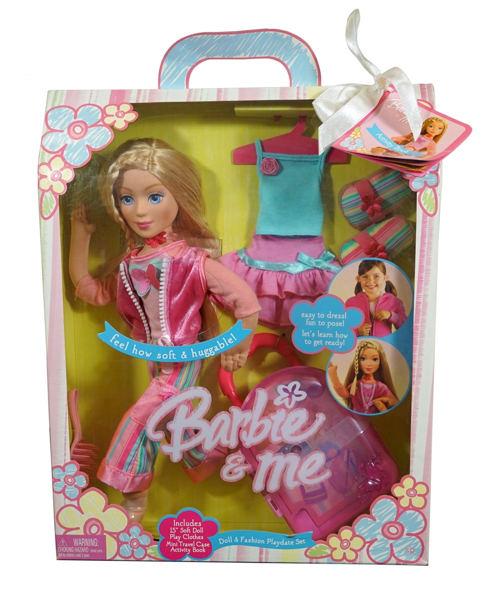 Barbie & Me Doll and Fashion Playdate Set Includes 15