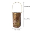 thumbnail image 3 of Fiudx Ofertas flash del día solo en línea Linternas solares Luces colgantes para exteriores, Linterna decorativa de metal ahuecada con mariposas, Luz decorativa LED para jardín - Decoración delicada, 3 of 6