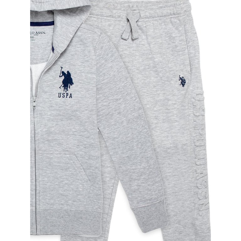 polo zip up hoodie and sweatpants
