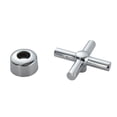 thumbnail image 1 of Rongfmy 3x Remplacement Double Cartouche Robinet de Bassin Poignées de Roue à Main 3 Pcs, 1 of 6