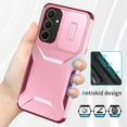 thumbnail image 6 of for Samsung Galaxy A05 Case with Built-in Camera Lens Slide Cover, Heavy-Duty Shockproof Rugged Case Heavy Duty Bumper Shockproof Phone Cover for Samsung Galaxy A05,Pink, 6 of 7