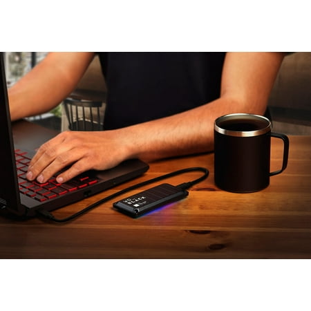WD - BLACK P40 Game Drive for PC, PS4, PS5 and Xbox 2TB External USB 3.2 Gen 2x2 Portable SSD - Black