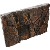 Tineasur 3D Reptile Background Board Dark Brown Lightweight Realistic Terrarium Decor for Reptiles and Amphibians