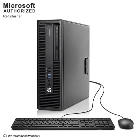 Pre-Owned HP EliteDesk 705 G2 SFF Desktop, AMD A4 PRO-8350B 3.5 GHz, 16 GB DDR3, 128 GB SSD, DVDRW, WiFi, Bluetooth, Mouse&Keyboard, Windows 10 Pro 64 Bit (EN/FR/ES) Used Grade A