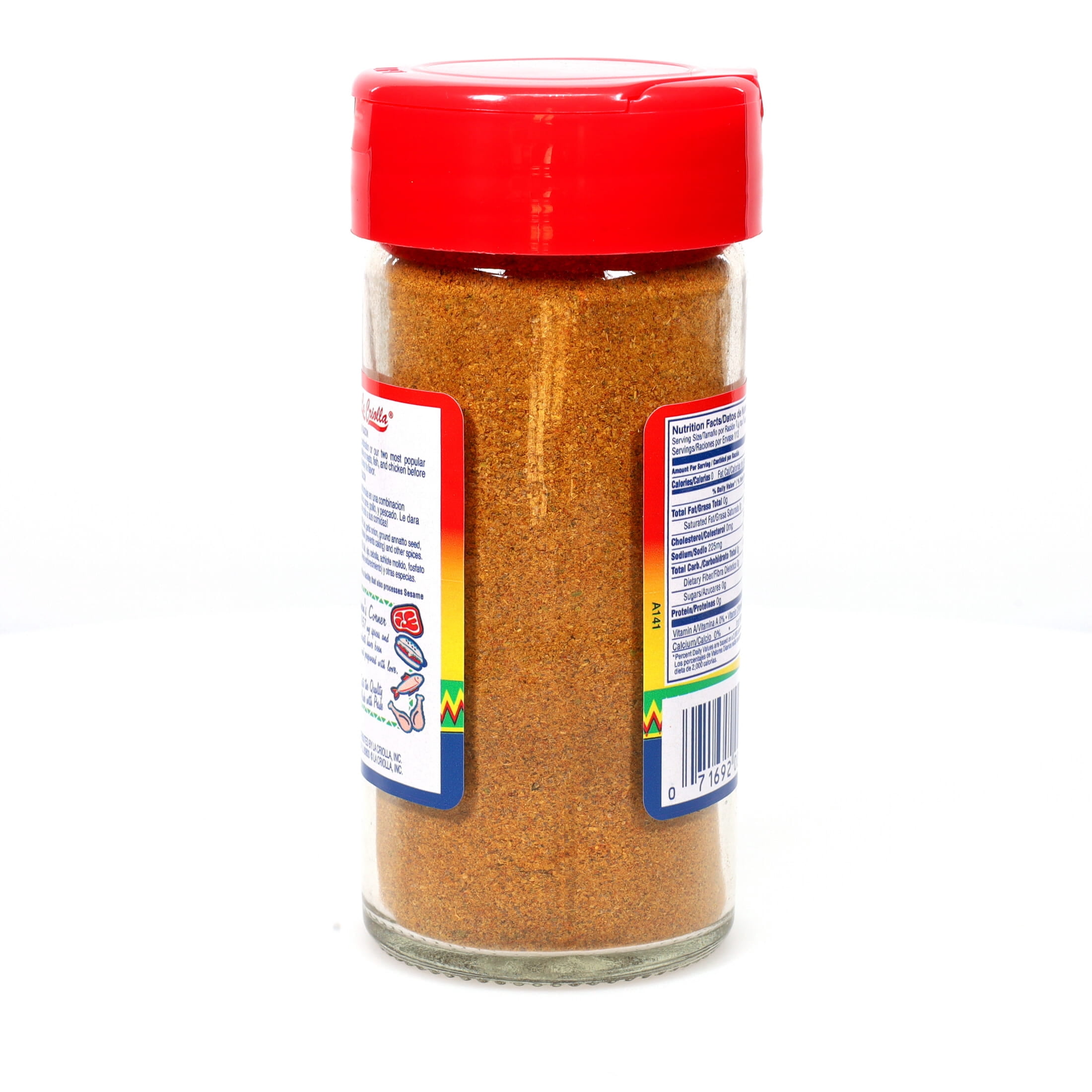 La Criolla Adobo/Sazon Seasoning with No MSG, 8 oz