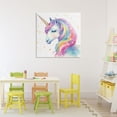 thumbnail image 3 of Stupell Industries Contemporary Enchanted Rainbow Mane Unicorn Canvas Art, 30 x 30, by Creative Studio, 3 of 8