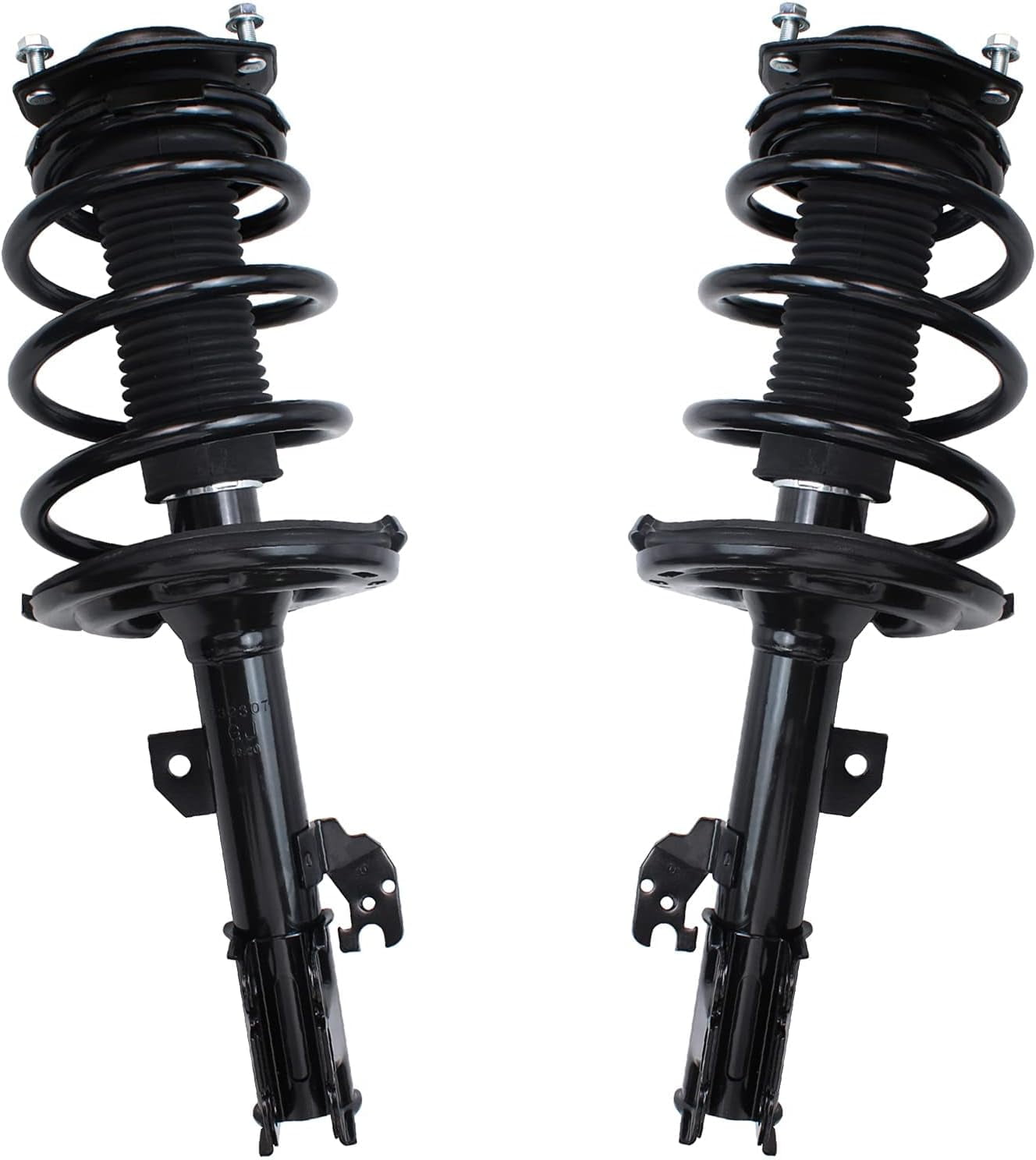 Detroit Axle - Front Rear Struts w/Coil Spring Outer Inner Tie Rods Sway Bars Kit Replacement for 2007-2011 Toyota Camry - 12pc Set