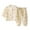 Beige, variant on Boys Outfits Kids Thin Double Layer Gauze Long Sleeve and Knickerbockers Home Set Boys' Clothing Sets Beige 12-18 Months