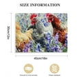 thumbnail image 2 of Nawypu  Farmhouse Wall Art Rooster Print Hen Painting Chicks Picture on Blue Flower Field Country Canvas Artwork Home Living Room Bedroom Bathroom Kitchen Decor Easy Hanging Gallery Wrap, 2 of 5