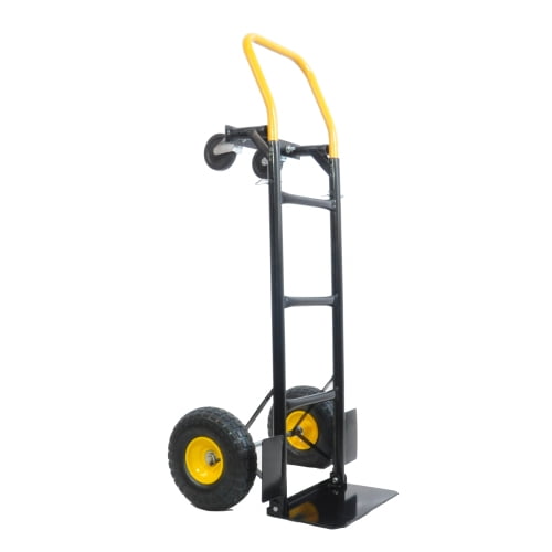Hi-GARDEN,1-YEAR-WARRANTY,2 in 1, 330 LBS, Heavy Duty,Hand Truck, 2 Wheel Dolly Cart and 4 Wheel Push Cart with Swivel Wheels Platform Cart for Moving/Warehouse/Garden/Grocery