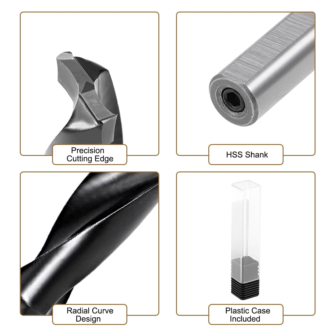 Buy Brad Point Drill Bits for Wood 12.5x70mm Forward Turning HSS Carpentry Tool Online at Lowest