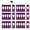 Purple, variant on 30 PCS Rectangular White Plastic Closet Dividers with a Bonus Marker, Writable and Reusable for Sorting Clothing Size, Color, Size 2” x 5.4’’(Inner Diameter 1.38”)
