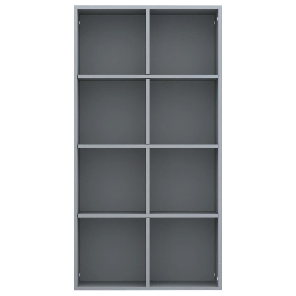 Kepooman 26" Two Rows & Four Layers Sideboard Bookcade for Living Room Bedroom, Dark Grey