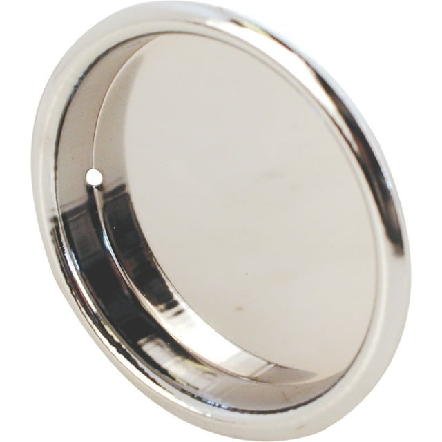 Prime-Line Products N 6868 Round Bypass Door Pull Handle, 2-Inch, Chrome Plated,(Pack of 2)