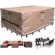 thumbnail image 1 of Funda para muebles de patio, impermeable, rectangular, resistente, 600D, funda para sofá seccional para exteriores, funda grande para mesa de comedor y sillas, funda para juego de conversación para pa, 1 of 1
