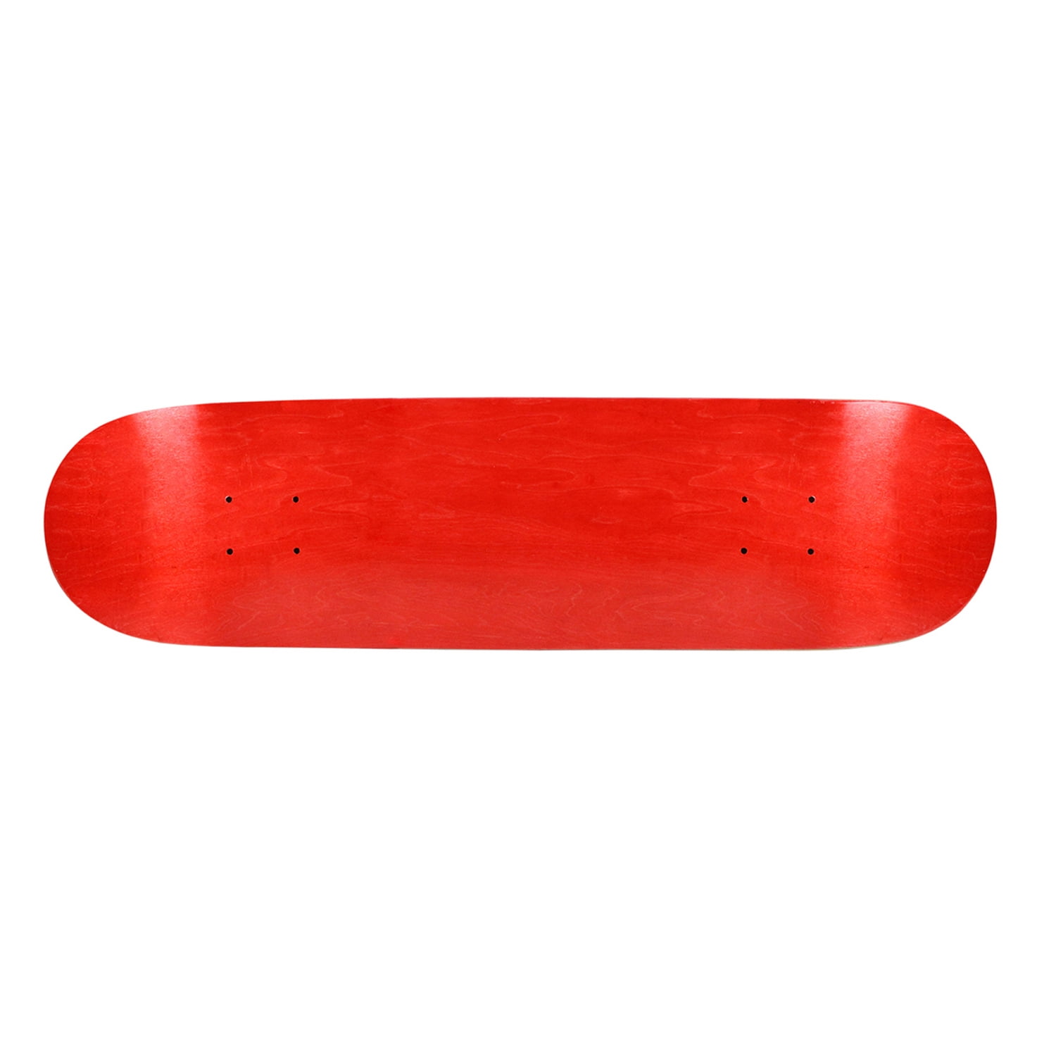 STAINED RED BLANK SKATEBOARD DECK 7.5" 
