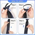 thumbnail image 3 of 4 Pieces Zipper Ties for Men Adjustable Men's Neckties Zip on Tie for Men Zipper Skinny Necktie Clip on Slim Tie, 3 of 7