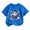 Blue, variant on ZHOGXU Unique Boys Baseball Print Shirt Short Sleeve O Neck Tee Tops For Kids Kindergarten Breathable,Sport Active,Black,8-9 Years