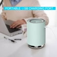 thumbnail image 2 of Portable Mini Humidifier, Small Cool Mist Plant Humidifiers, Rechargeable Personal Desktop Humidifier for Bedroom, Office, Nursery, Travel with Night Light,Auto Shut-Off(220ml,White), 2 of 5