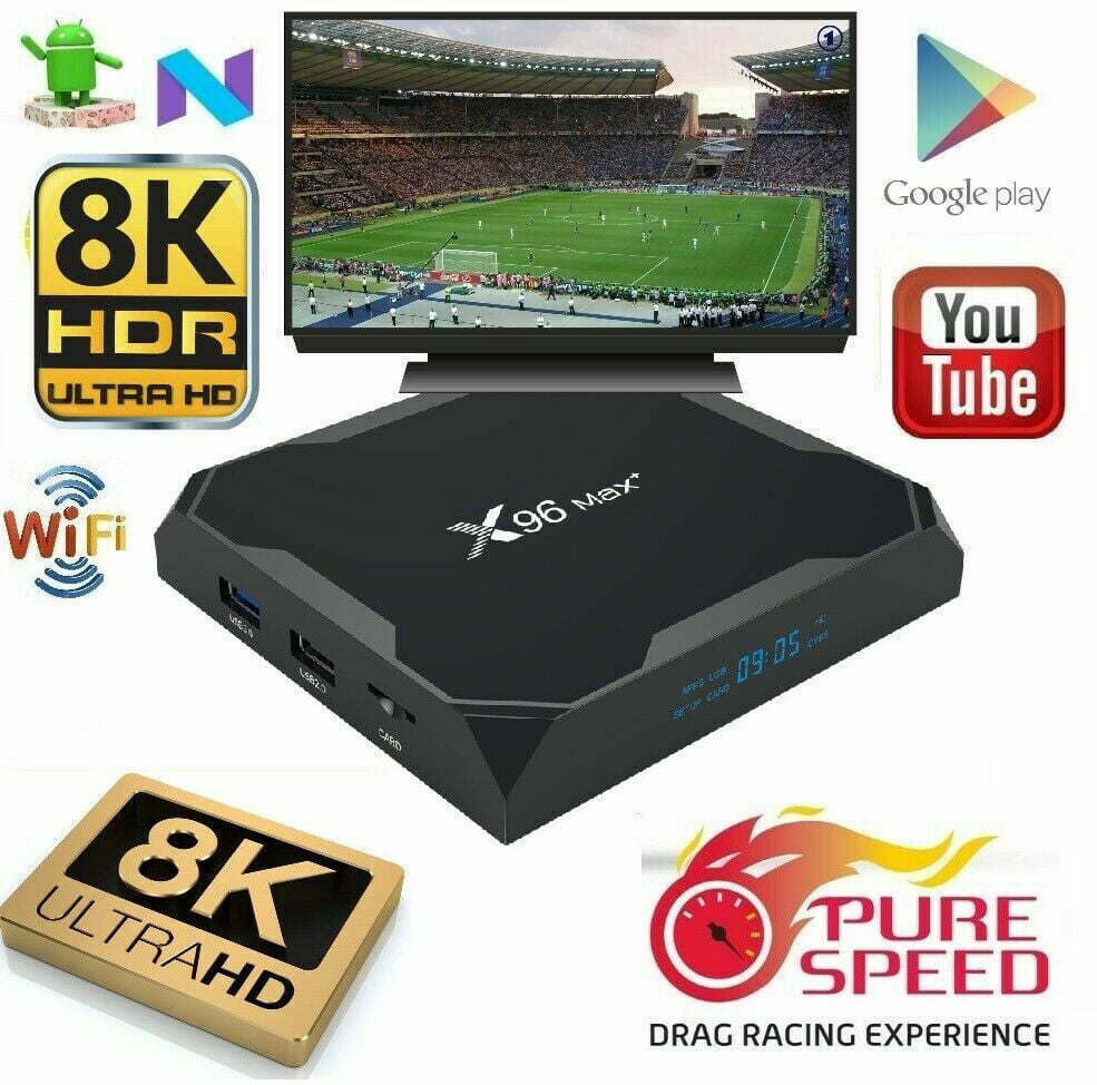 X96 MAX Plus Android 9.0 TV Box S905X3 2.4/5.8G WiFi 8K BT 4GB/64G Smart TV  Box 1000099803531 