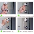 thumbnail image 3 of Manijas grandes para puertas y ventanas de vidrio, puertas corredizas para baños, gabinetes, manijas sin orificios, manijas para refrigeradores, barras de apoyo para ducha (plateadas), 3 of 5