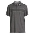 thumbnail image 2 of George Men’s & Big Men's Striped Jersey Knit Polo Shirt with Short Sleeves, Sizes S-3XL, 2 of 5
