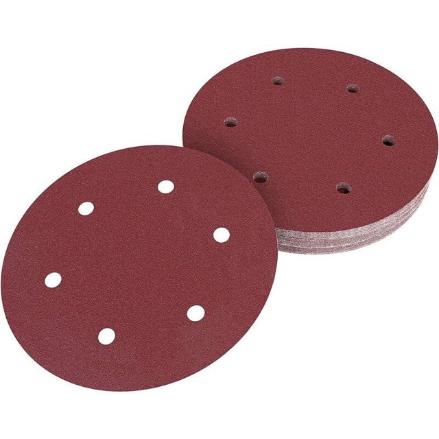 Desiderio Disco de lijado de 225 mm, disco de lijado de 30 piezas, disco de lijadora de jirafa de 6 orificios, papel de lija para lijadora en seco Lijadora de jirafa