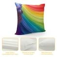thumbnail image 4 of RUIYC Throw Pillow Covers Colorful Rainbow Lines Design Square Pillowcase for Home Decor Sofa Car Bedroom Pillow case, 4 of 5