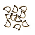 thumbnail image 1 of AMLESO 10x10 Pieces D Rings Keychain Buckles for DIY Backpacks Replacement Copper Colors, 1 of 8