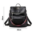 thumbnail image 2 of Mochila de moda para mujer, bolsos de diseño multiusos y bolso de hombro, bolso de viaje, con correa colorida, 2 of 5