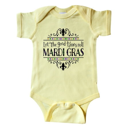 

Inktastic Let the Good Times Roll Mardi Gras Gift Baby Boy or Baby Girl Bodysuit