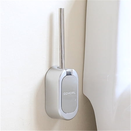 TIHLMK Clearance Wall-Mounted Toilet Brush and Holder Set Stainless Steel Bathroom Toilet Brush