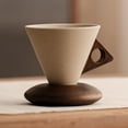 thumbnail image 6 of CoudarTitie Cone Shape Coffee Cup Ceramic Tea Cup, Drinking Mug with Handle, Base Cone Shape L, 6 of 9