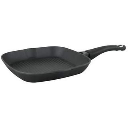 Josef Strauss 11 Inch Square Grill Pan | Scratch and Abrasion Resistant Nonstick Quantanium Coating, Oven Safe, For Gas, Electric, and Induction Cooktops, Dishwasher