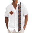 thumbnail image 1 of Hawaiian Shirt For Men, Men's Vintage Button Down Bowling Shirts Short Sleeve Summer Beach Shirt 2XL, 1 of 5
