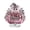 A, variant on zhonghuaying 1 Pack Pink Halloween Pumpkin Rotating Ornament with Built-in Light, 6 Styles Hollow Ghost Floral Tabletop Centerpiece for Holiday Home Decor A