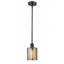 516-1S-BK-G116-Innovations Lighting-Cobbleskill - 1 Light Mini Pendant In Industrial Style-8 Inches Tall and 5 Inches Wide-Matte Black Finish-Mercury