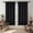 Black, variant on XUEYU Window Curtains Blackout, Back Tab Curtains 63 Inch, 100% Blackout Curtains Darkening Light Blocking Curtains for Living Room Bedroom Full Light Blocking Curtains 2 Panel Set,W42 x L63, White
