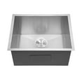 thumbnail image 6 of Kitchen Sink Laundry Sink 23 Inch - 23x18x12 Inch Undermount Laundry Utility Sink Deep Single Bowl 16 Gauge Stainless Steel Laundry Tub Sinks,Stainless Steel Kitchen Sink, 6 of 7