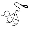 thumbnail image 1 of Djiypn 3 in 1 Durable Nylon Dog Leash with Padded Handle, 360° Swivel No Tangle Climbing Rope Removable Pet Traction Rope, 4.8Ft Lead for Puppy Dogs, Black, 1 of 6