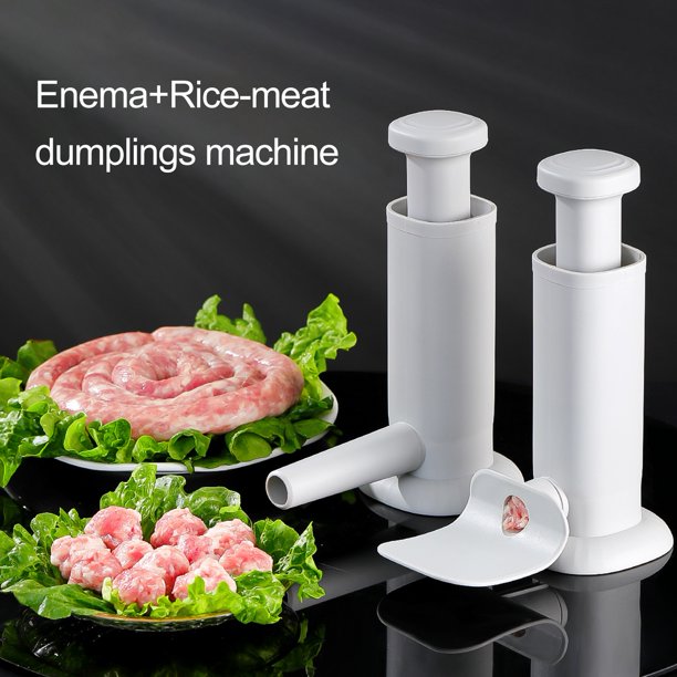 Manual Sausage Stuffer Meatball Maker, 2 in 1 Vertical Sausage Maker