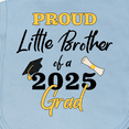 thumbnail image 3 of Inktastic Proud Little Brother of a 2025 Grad Baby Burp Cloth, 3 of 3