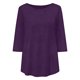 thumbnail image 5 of Plus Tamaño Suelto Ajuste Camisetas para las Mujeres Impresas 3/4 Manga Cuello Redondo Blusa Casual Verano, Más Tamaño de la Túnica de Manga Larga para las Mujeres, 5 of 6